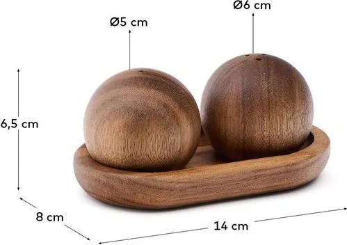 Solniczka i pieprzniczka Nukha – Kave Home