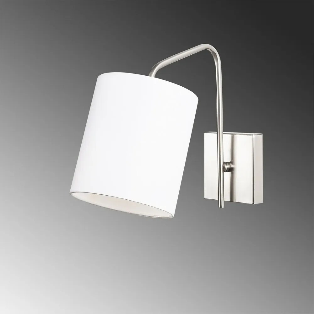 Kinkiet lampa ścienna Ve - 6002, chrom/biały