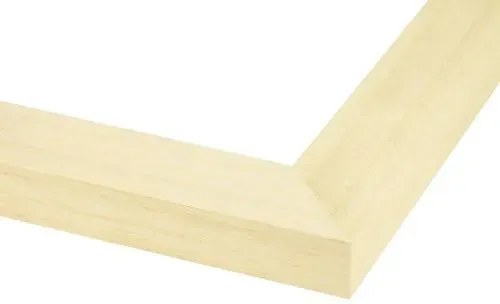 Drewniane lustro w szerokiej naturalnej ramie A2-P53