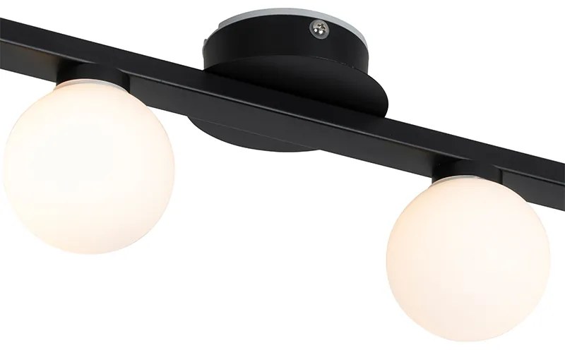 Zewnetrzna Nowoczesna lampa sufitowa czarna IP44 4-światłowa - Cederic Nowoczesny Oswietlenie zewnetrzne