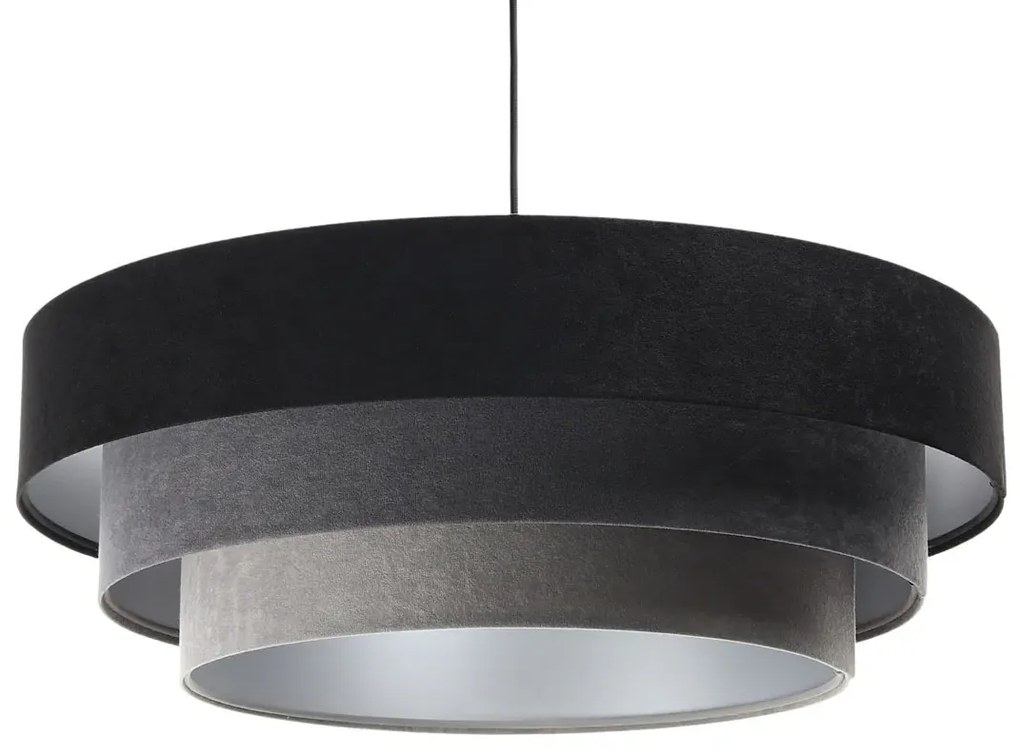 Okrągła lampa wisząca z trzywarstwowym abażurem S446 W0-K45