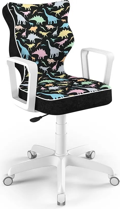 Krzesło do biurka Norm White rozmiar 5 (146-176,5 cm) z wzorami