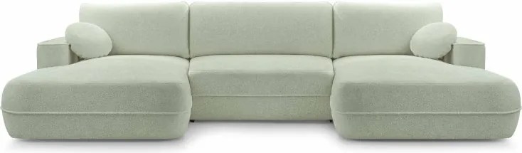 Narożnik FUEGO XL wolnostojący układ U z funkcją spania w tkaninie Bubble 13 DomoHome