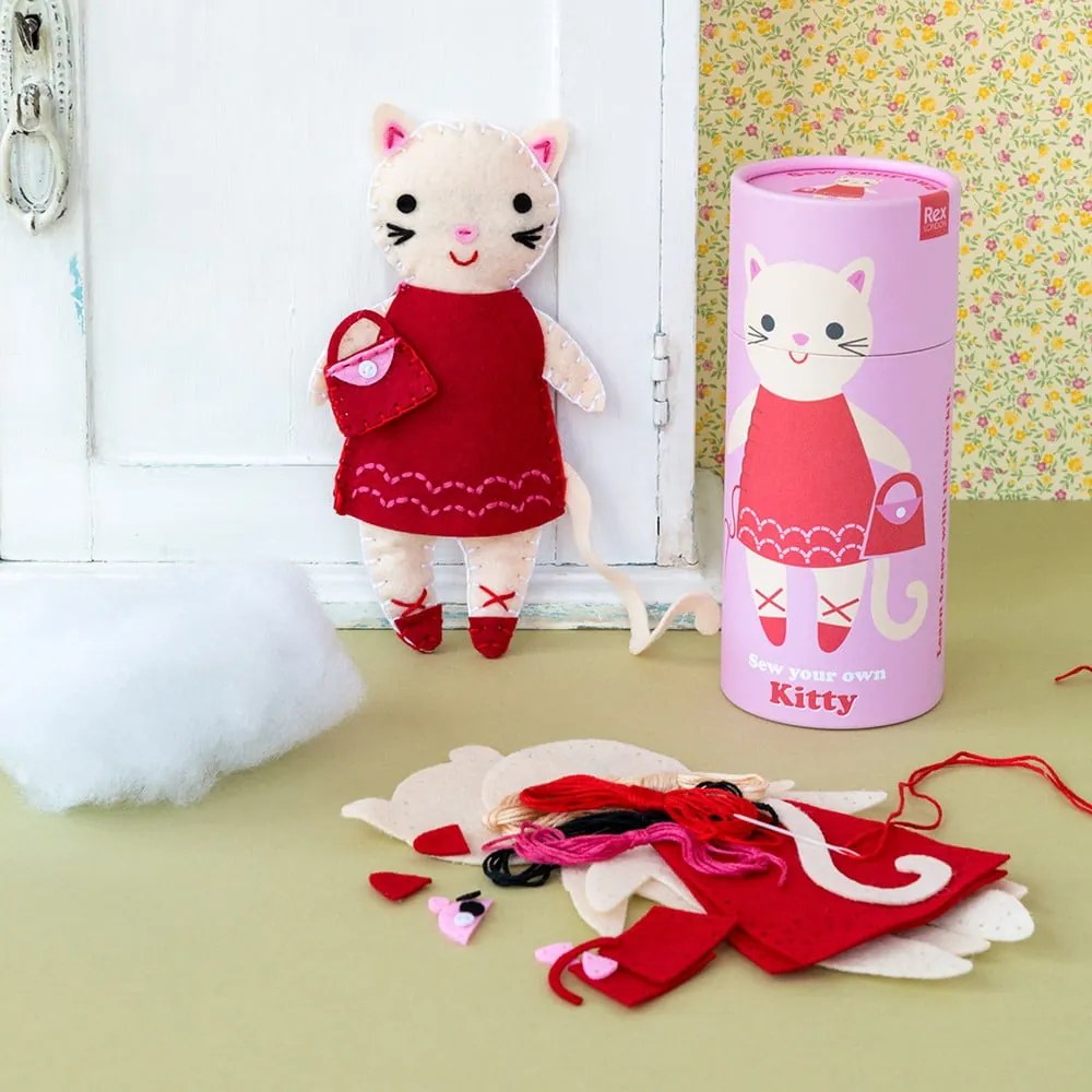 Zestaw kreatywny Sew Your Own Cat – Rex London