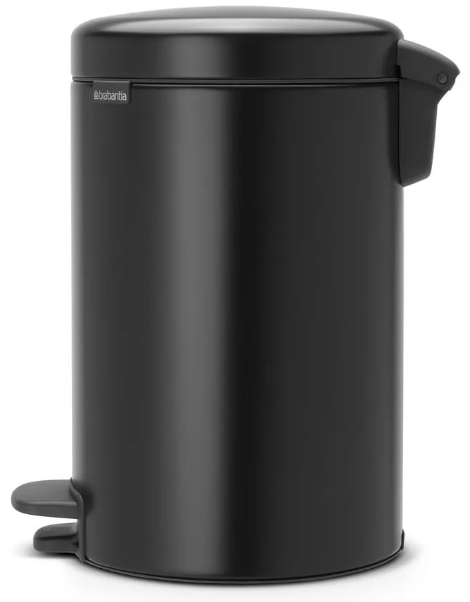 Stalowy kosz na śmieci z pedałem w kolorze matowej czerni 12 l NewIcon – Brabantia