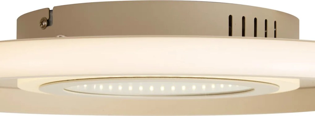 Nowoczesna lampa sufitowa biała z wbudowanym LED i 3-stopniowym przełącznikiem - Frini