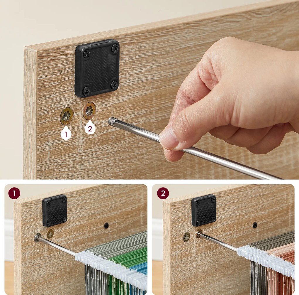 Szafka na Dokumenty, Kontenerek - sonoma - OFC077B11