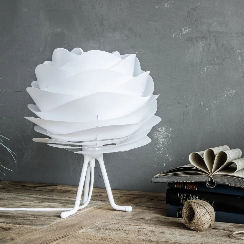 Biały regulowany trójnożny stojak na lampę UMAGE, wys. 18,6 cm