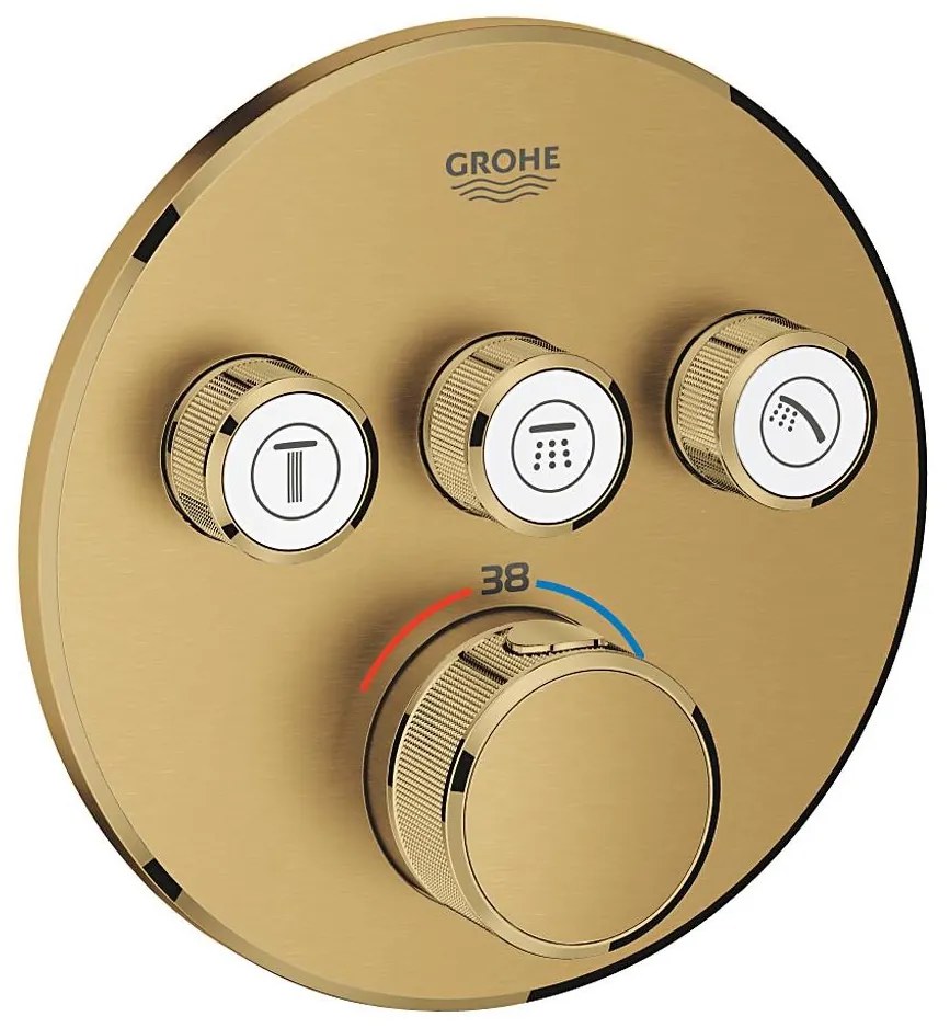 GROHE 29121GN0 - Termostatyczna podtynkowa bateria prysznicowa GROHTHERM SMARTCONTROL złota