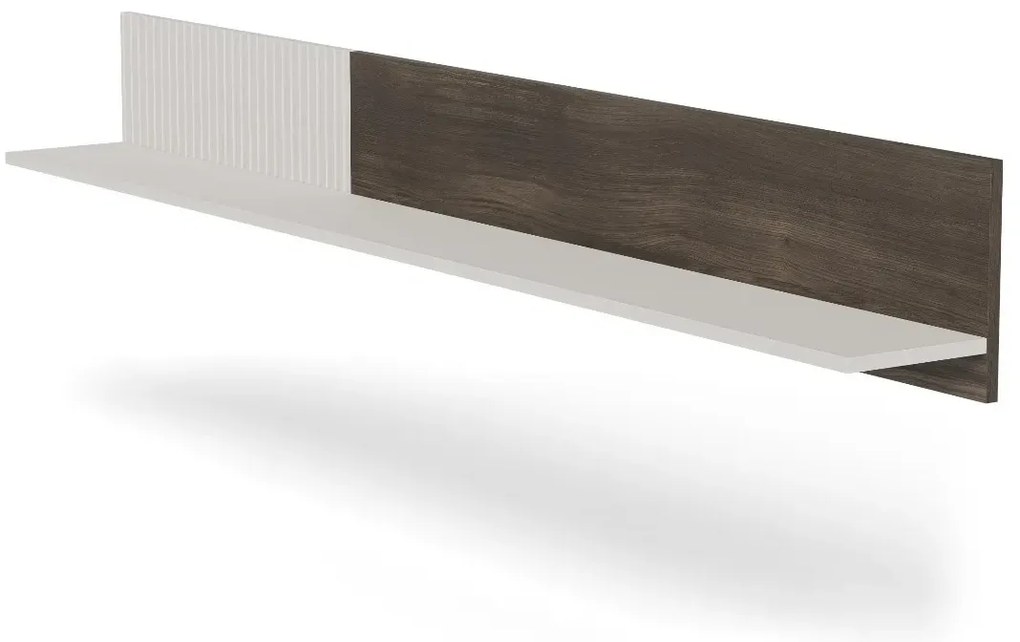 Półka wisząca RANDOM 2 P-2 180cm orzech/kaszmirowa HALMAR