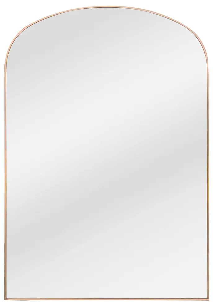 Duże lustro łukowe aluminiowe - dł. 118 x wys. 170 cm - Złote - SONAVA