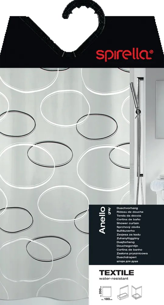 Zasłona prysznicowa 180x200 cm Anello – Spirella