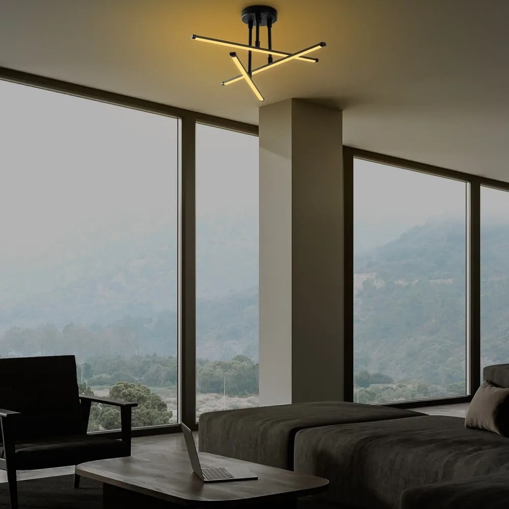 Czarna lampa sufitowa LED 26x51 cm Umut – Opviq lights