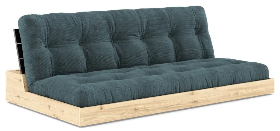 Niebieska sztruksowa rozkładana sofa 196 cm Base – Karup Design