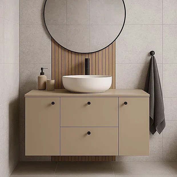 Szafka pod umywalkę w kolorze cappuccino D9-P04