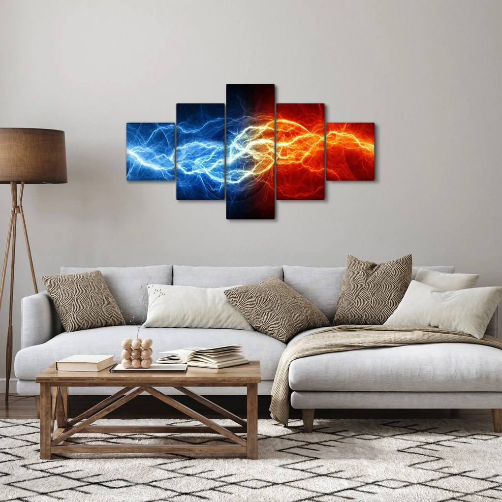 Obraz napięcia elektrycznego (125x70 cm)