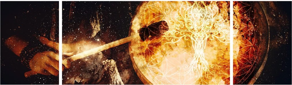 Obraz - Bęben szamański (170x50 cm)