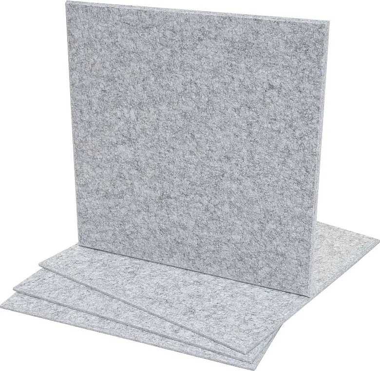 Akustyczny panel ścienny MCW-L52 (zestaw 4 sztuk),  jasnoszary
