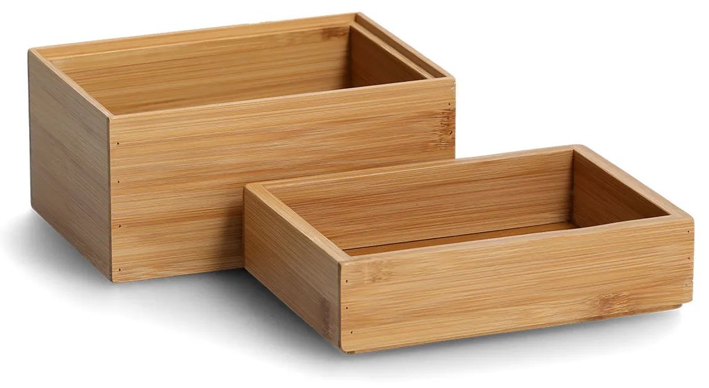 Organizer na kosmetyki, bambus, 2 sztuki, ZELLER