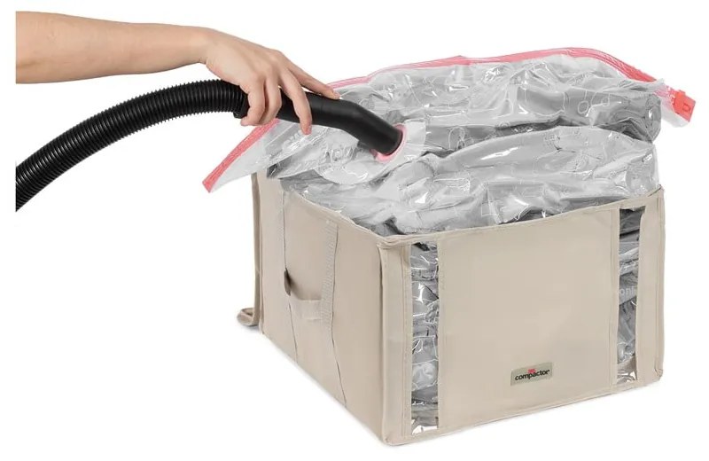 Tekstylny pojemnik do przechowywania ubrań próżniowy 42x40x25 cm Life – Compactor