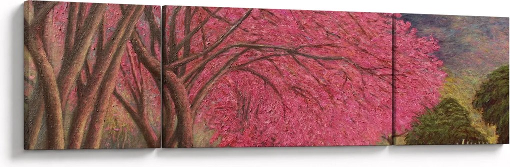 Obraz kwitnących drzew (170x50 cm)