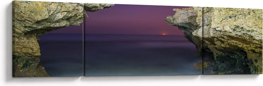 Obraz - klif morski (170x50 cm)
