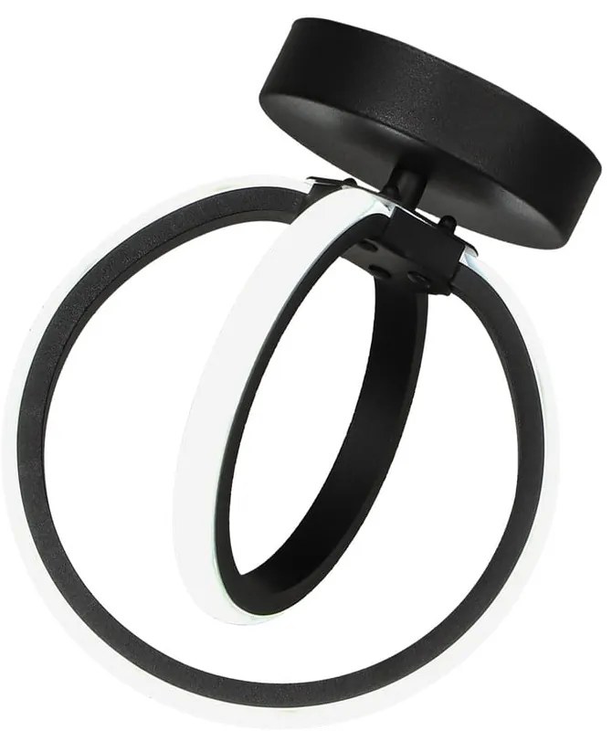Czarna metalowa lampa sufitowa LED Sezen – Squid Lighting