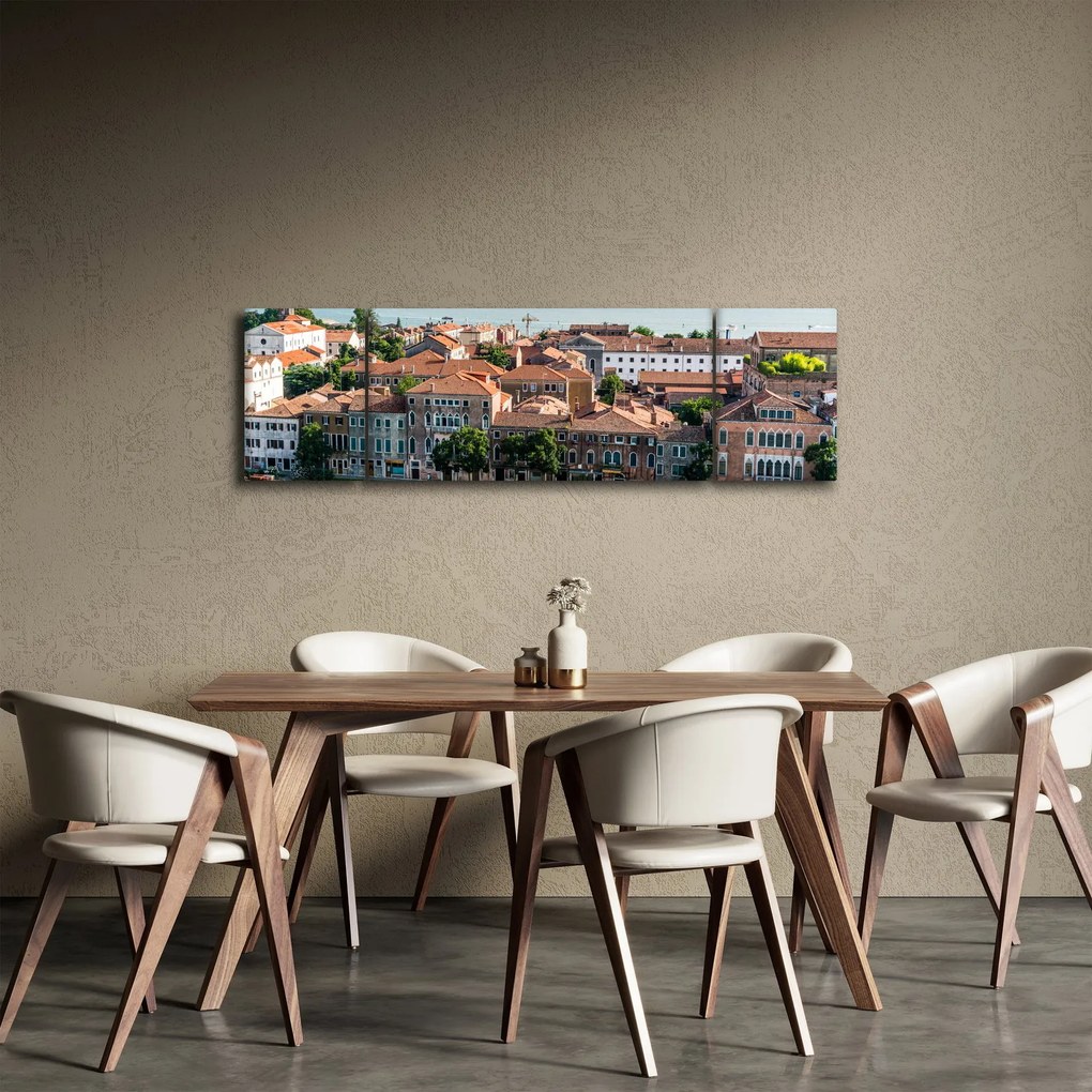 Obraz - Widok miasta z lotu ptaka (170x50 cm)