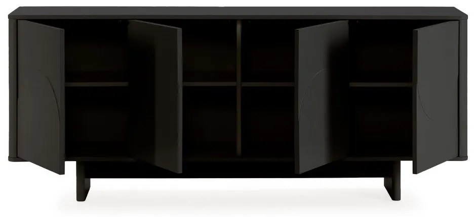 Czarna komoda 180x75x40 cm Solei – MOME