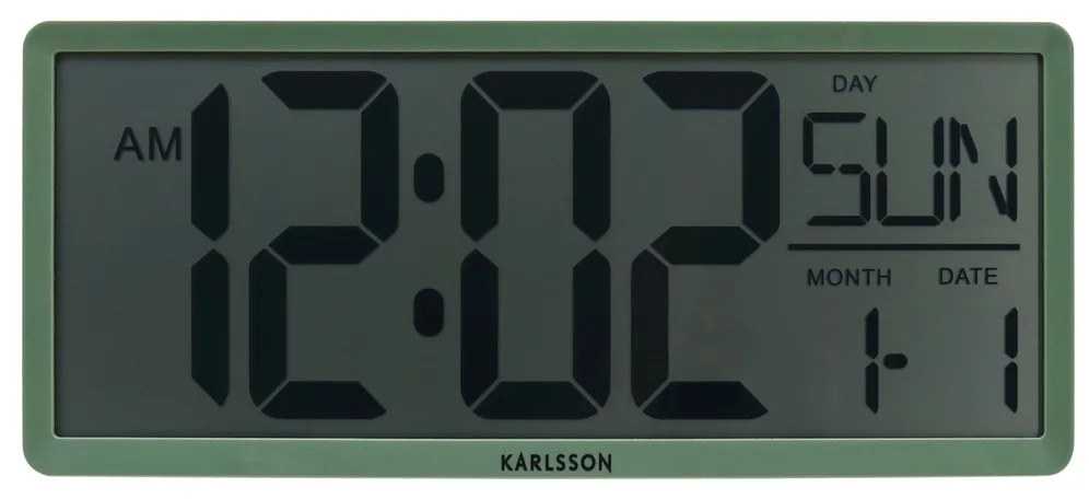 Karlsson 6020GR zegar cyfrowy szary, 35 cm