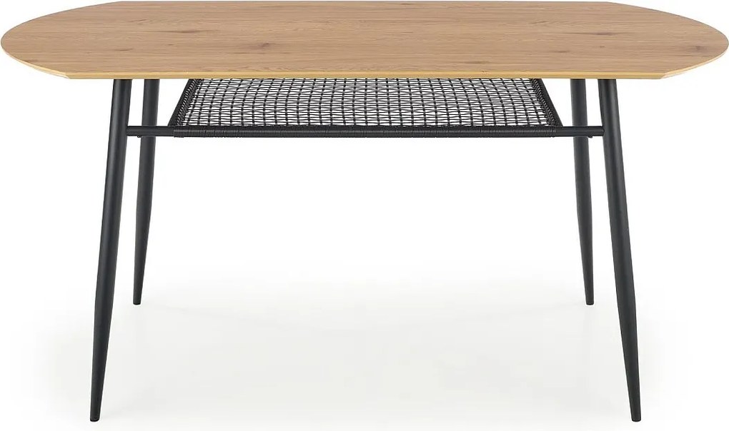 Stół JACKSON 160x90 dąb/czarny