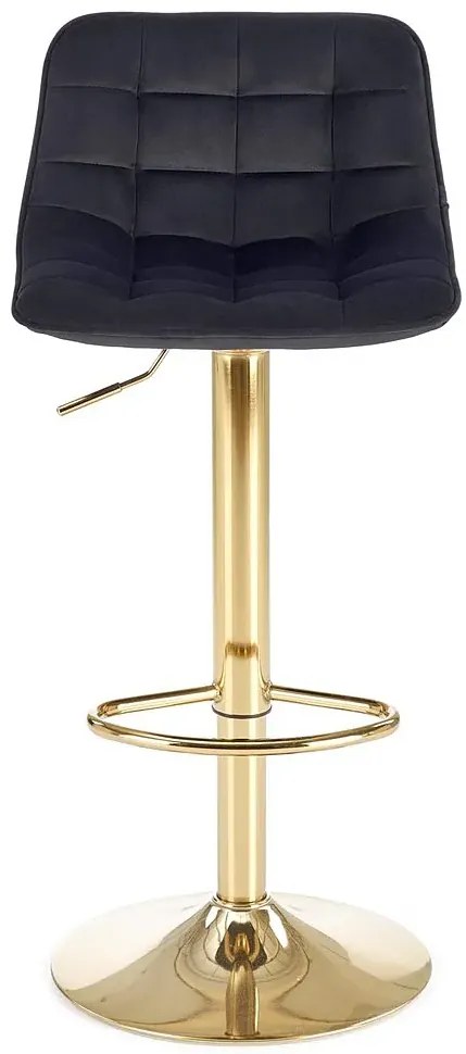 Czarny welurowy hoker glamour K7-P39