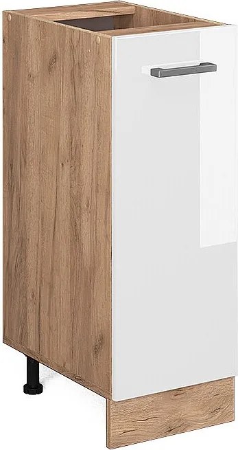 Szafka apteczna biały wysoki połysk 30x46x81.6 r-line