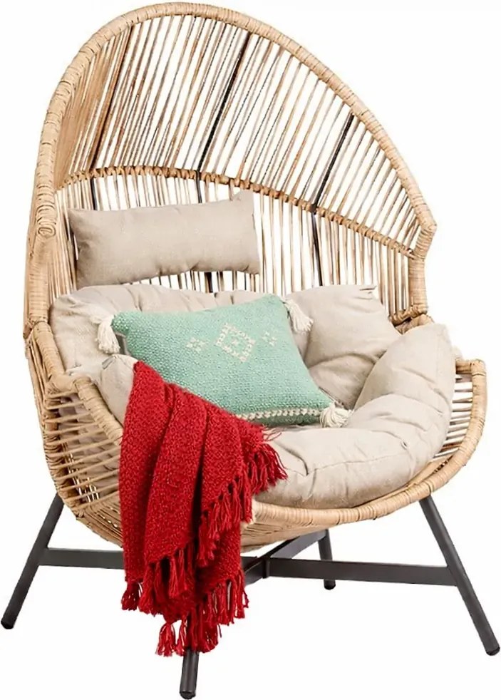 Nowoczesny rattanowy fotel ogrodowy N9-L25