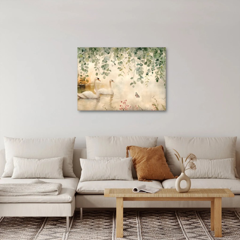 Obraz - Jezioro, akwarela (70x50 cm)