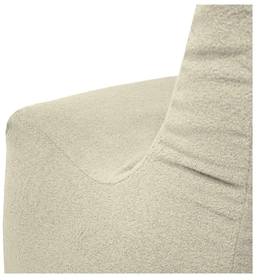 Kremowy worek do siedzenia z materiału bouclé Seat 100 Lounge – SLOWDOWN