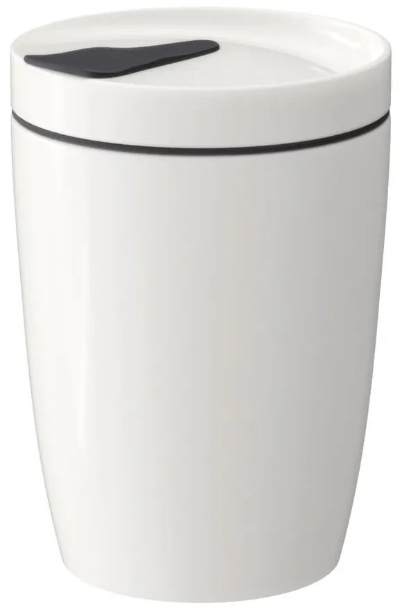 Biały porcelanowy kubek podróżny Villeroy &amp; Boch Like To Go, 290 ml