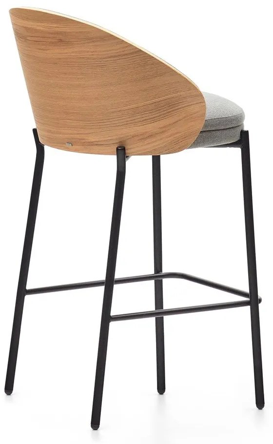 Szaro-naturalny hoker (wysokość siedziska 65 cm) Eamy – Kave Home