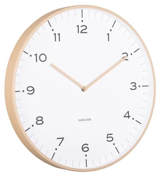Karlsson 6011SB designerski zegar ścienny beżowy,średnica 40 cm