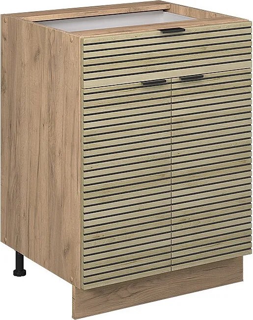 Szafka dolna do kuchni panel dębowy 60x51.6x82 fame-line