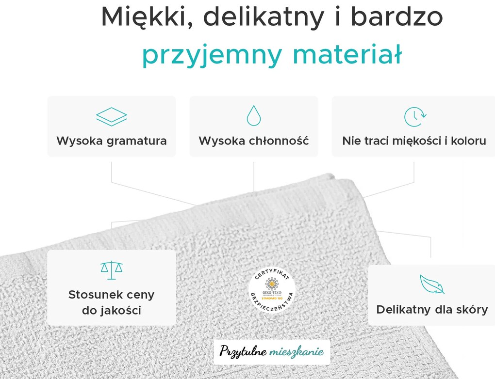 Ręcznik BASIC ONE 50 x 90 cm jasnoniebieski, 100% bawełna