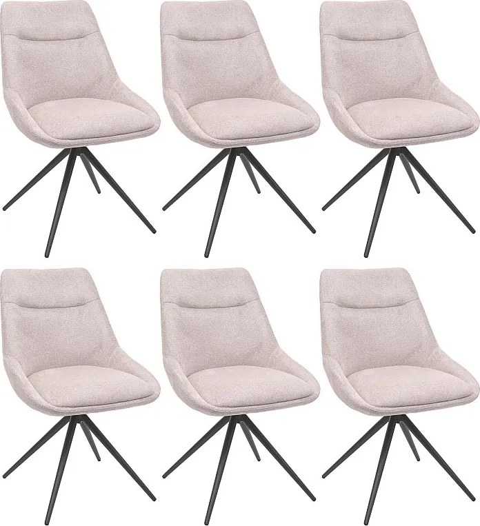 Krzesło do jadalni MCW-M65,  kremowo-beżowe