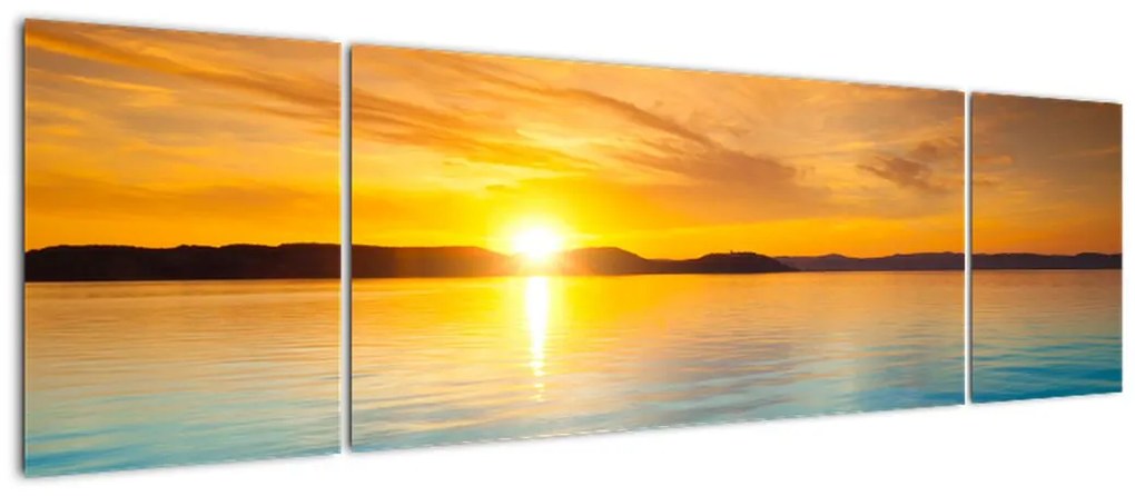 Obraz wschodu słońca (170x50 cm)