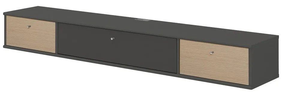 Antracytowa szafka pod TV Mistral 035