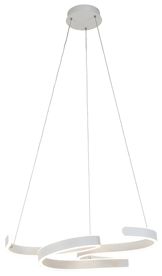 Design hanglamp wit incl. LED 3-staps dimbaar - FrankDesignerski Oswietlenie wewnetrzne