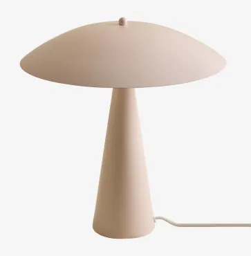 Lampa Stołowa Z Żelaza Irune Lekki Róż Do Makijażu - Sklum