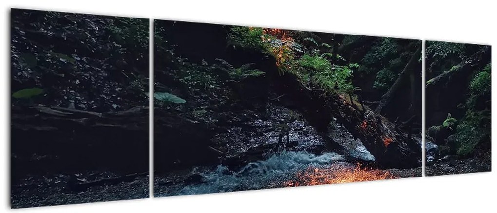 Obraz górskiej rzeki (170x50 cm)