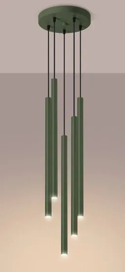 Zielona stylowa lampa wisząca M088 D5-F30