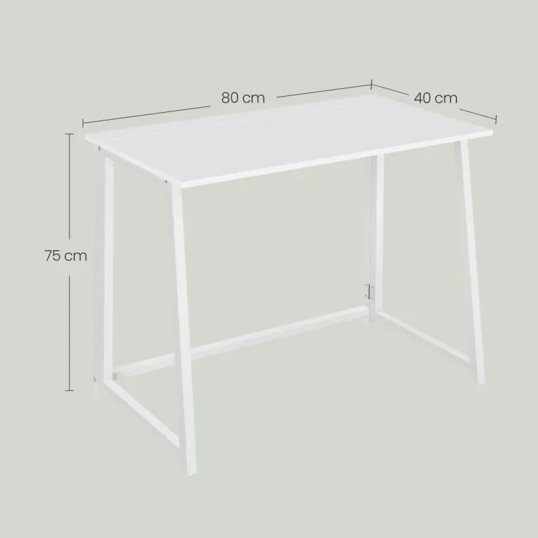Zestaw do gabinetu ZARIMO stół 80x40 cm, biały + fotel AVOLA VELVET, miętowy