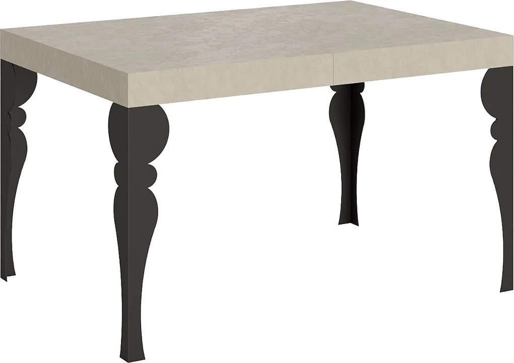 Stół rozkładany 120/204x80 cm Paxon kaszmir nogi antracytowe